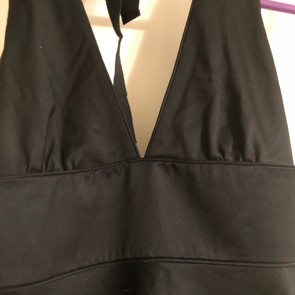 NWT J Crew black wool halter dress, midi length, 6 - Picture 2 of 4